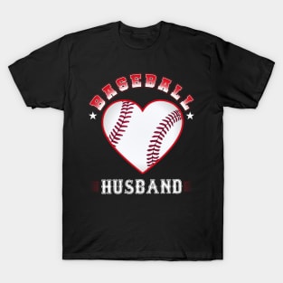 Husband Baseball Team Family Matching Gifts Funny Sports Lover Player T-Shirt